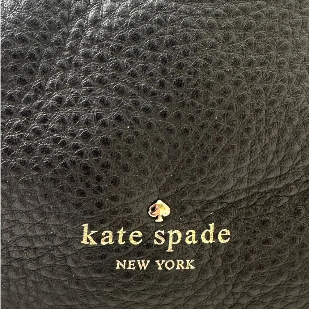 Kate Spade Charles Street Small Haven Black Pebbled Leather Hobo Bag